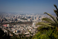 View of Santiago from Mountain Top
