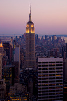 Empire State Building Dusk from Top of the Rock