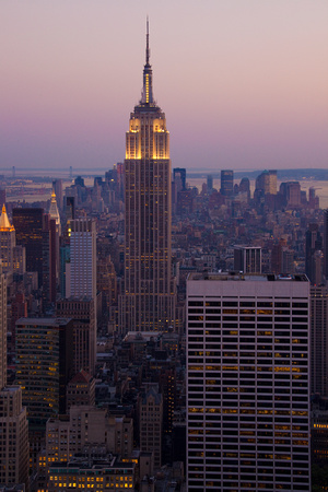 Empire State Building Dusk from Top of the Rock
