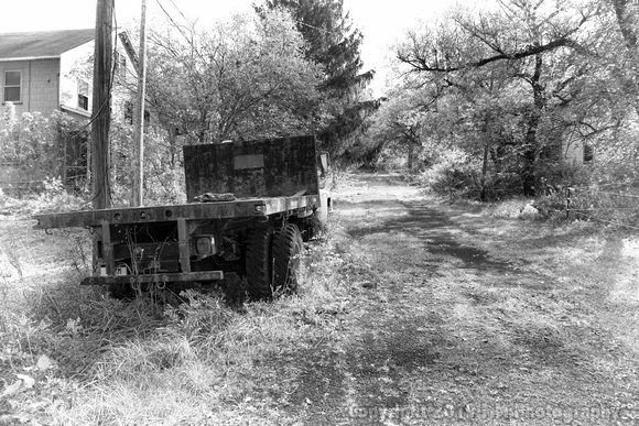 Yellow Dog Limestone Mine Abandoned Housing and Truck