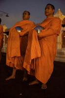 Monks at Alms Giving at the Marble Temple
