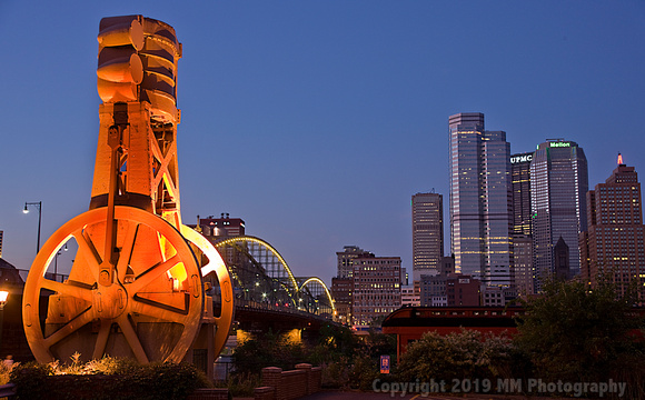 Steel Mill Monument and skyline shpnd