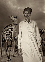 Man and His Camel, BW